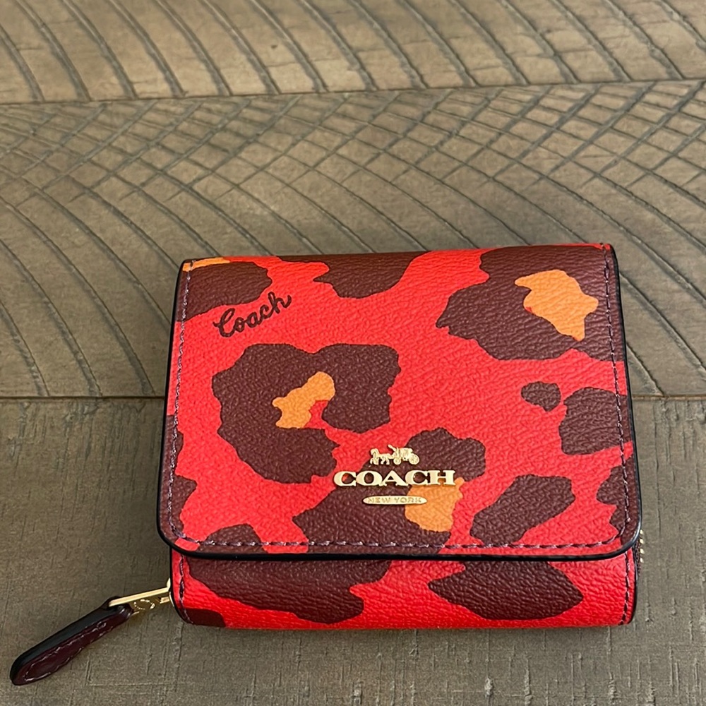 Leopard Print Coach Wallet